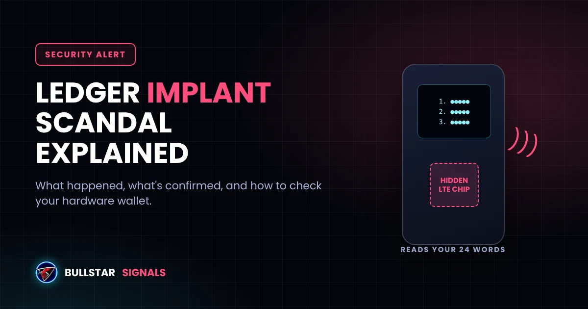 Ledger Implant Scandal Explained: Is Your Hardware Wallet Safe? (2026)