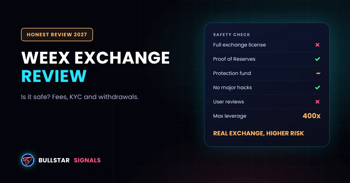 WEEX Exchange Review 2027: Is It Safe and Legit?